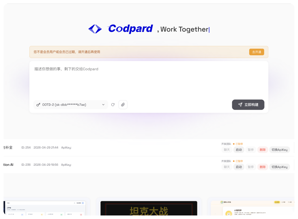 AI Coding 界面