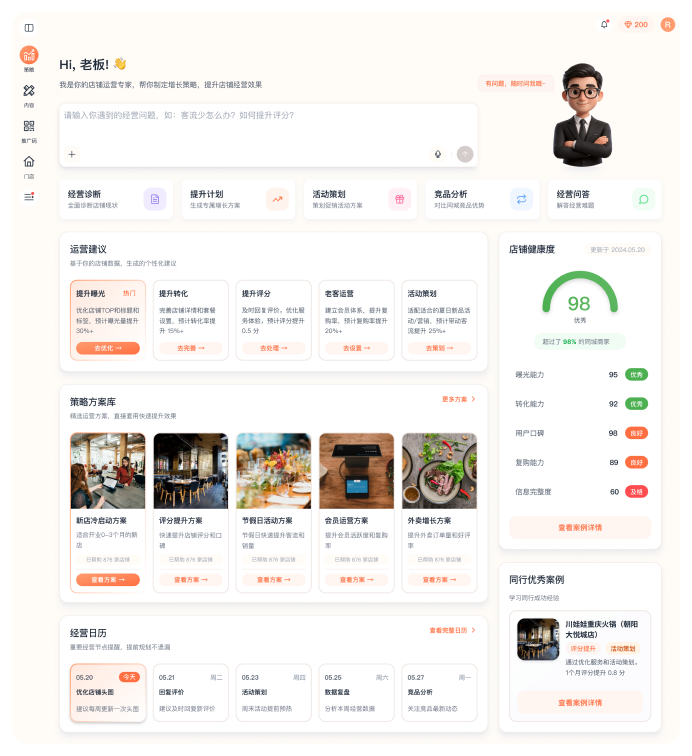 门店运营界面